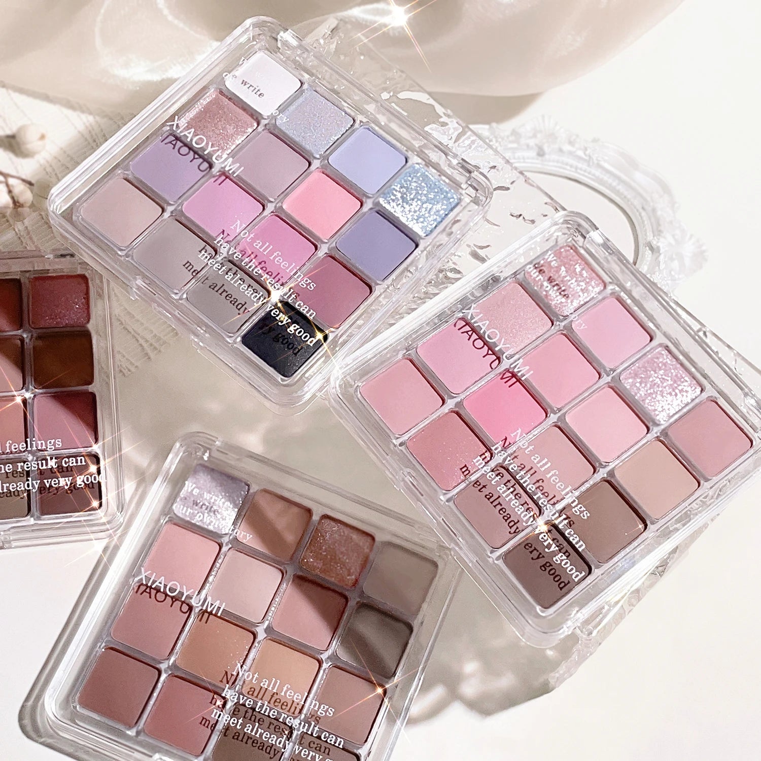 Sixteen-color sunset magic eye shadow plate pearl matte earth color Korean makeup eye