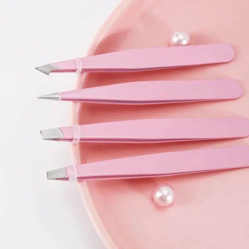 Tweezers 4pcs Set Professional Tweezers Set Perfect For Eyebrow Hair