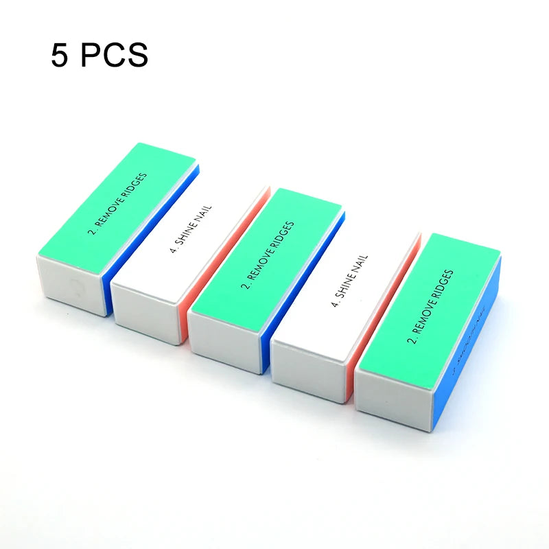 White Buffer Sanding Block 5/10/20Pcs  Files Grit Manicure Nail Art