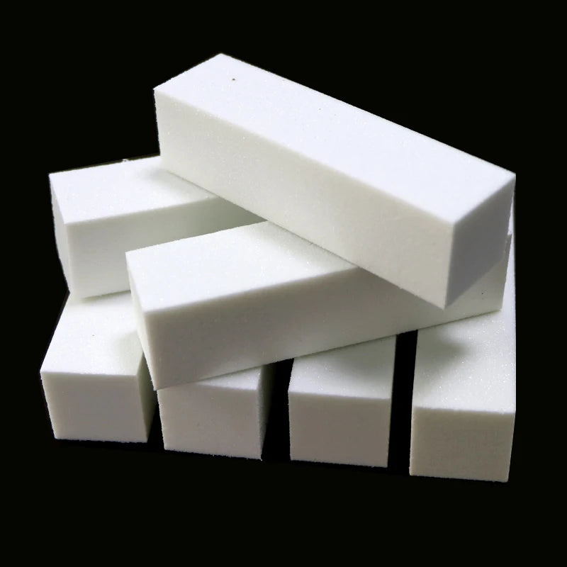 White Buffer Sanding Block 5/10/20Pcs  Files Grit Manicure Nail Art Tips Tool High Quality DIY Polish for Finger and Toe Nails