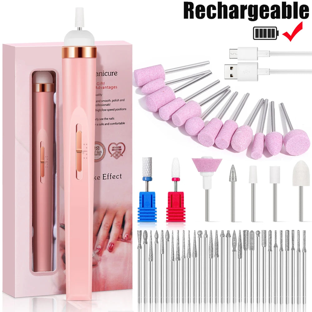 YIKOOLIN Portable Nail File Care Electric Nail Drill