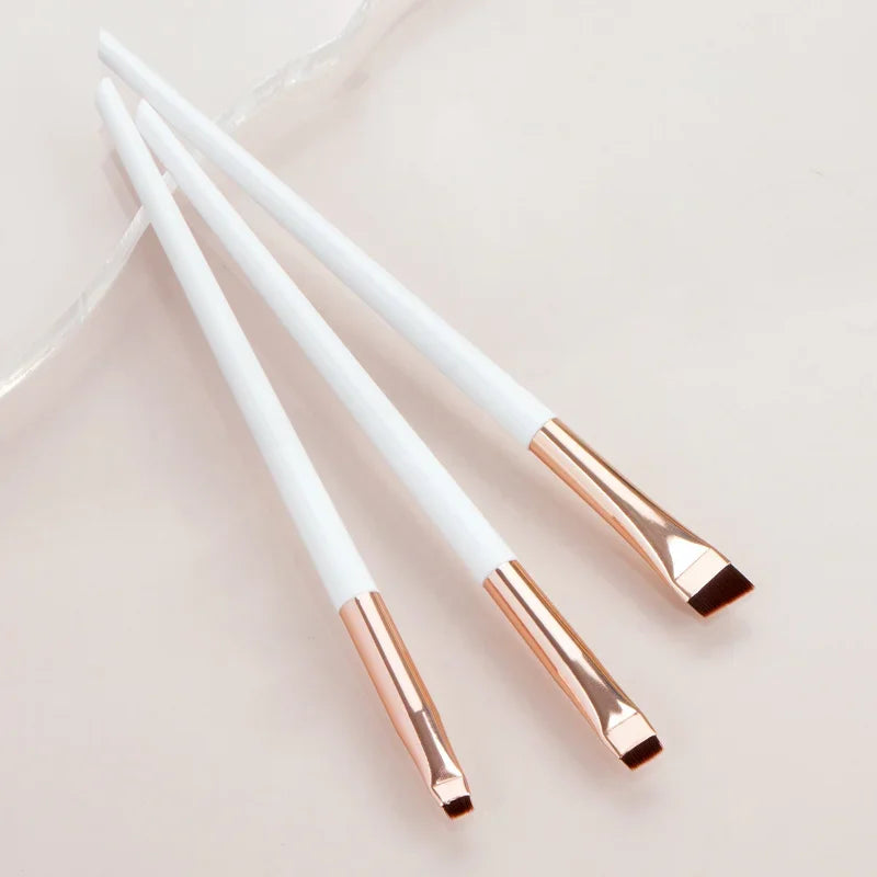 budget Blade Eyeliner 3pcs/set Brush Eyebrow Brush Portable Flat Fine Eye