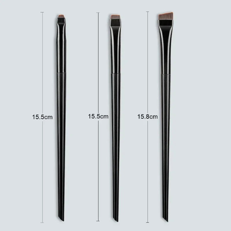 budget Blade Eyeliner 3pcs/set Brush Eyebrow Brush Portable Flat Fine Eye Liner Brow Contour