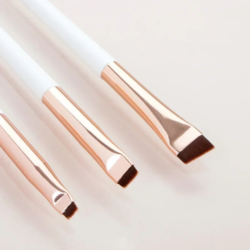 budget Blade Eyeliner 3pcs/set Brush Eyebrow Brush Portable Flat Fine Eye Liner Brow Contour Makeup Brushes