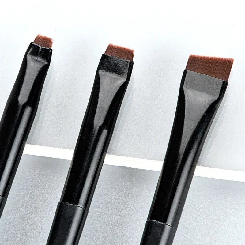 budget Blade Eyeliner 3pcs/set Brush Eyebrow Brush Portable Flat Fine Eye Liner Brow Contour Makeup Brushes Makeup