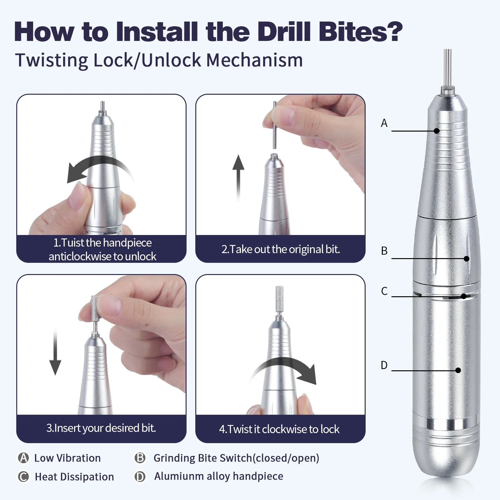 45000RPM Nail Drill Machine Kit